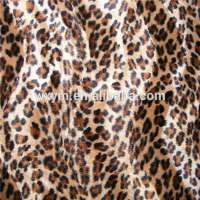 100% polyester leopard print velvet fabric for upholstery