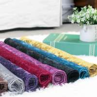 100% polyester ice velvet crushed velvet soft velour embossed sofa chair home textile decorative upholstery fabric