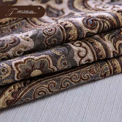 Polyester Viscose Brocade Jacquard Sofa Fabric