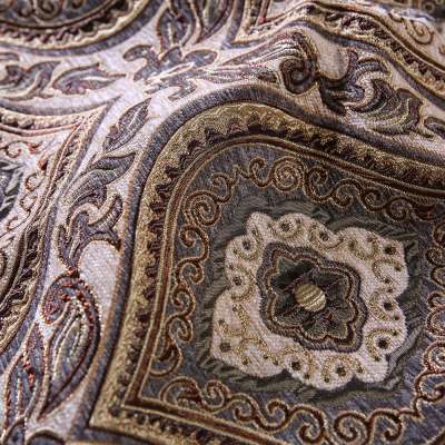 100% Polyester Jacquard Upholstery Fabric for Sofa